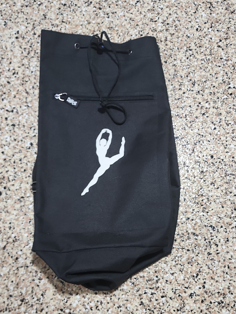 Dance Black Shoulder Bag with White Dancer Graphic Ballet